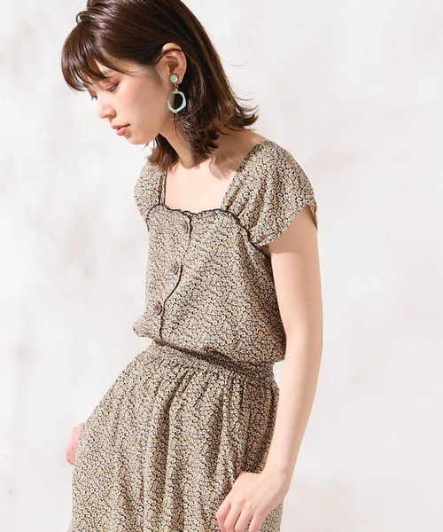 natural couture(ナチュラルクチュール)の「レトロガーリーブラウス(シャツ/ブラウス・レディース・レッド/ミント/ブルー系その他/イエロー/ブラック/ブラック系その他/その他3/その他4/その他5・FREE)」の3枚目の写真