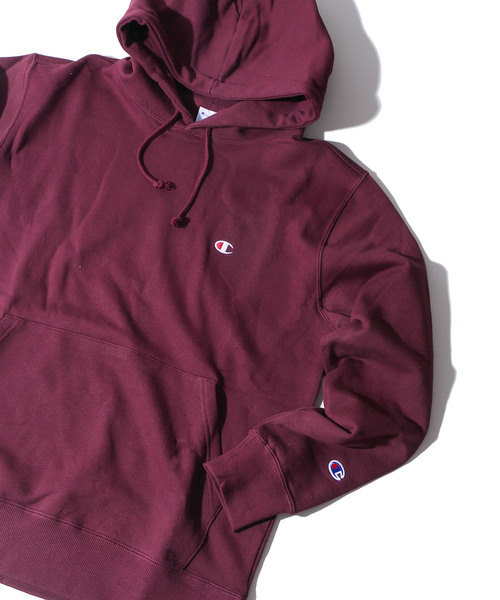 Champion（チャンピオン）の「WEGO/Champion裏毛刺繍プルパーカー（パーカー・メンズ・ホワイト/オートミール/杢グレー/ブラック/ワイン・MEDIUM/LARGE）」の5枚目の写真