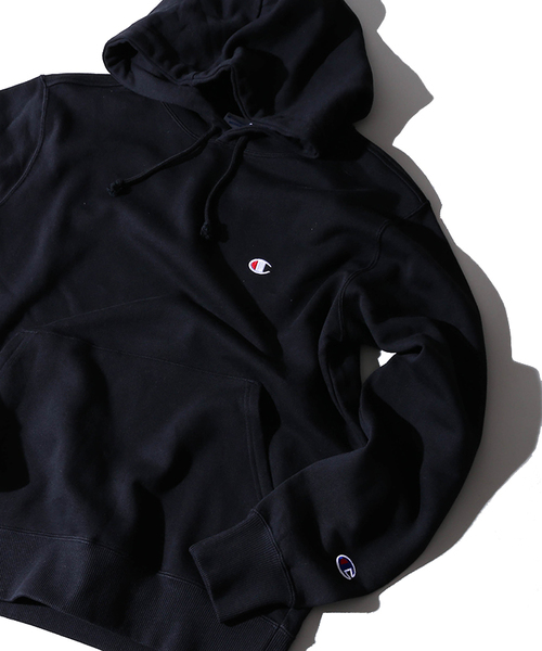 Champion（チャンピオン）の「WEGO/Champion裏毛刺繍プルパーカー（パーカー・メンズ・ホワイト/オートミール/杢グレー/ブラック/ワイン・MEDIUM/LARGE）」の3枚目の写真