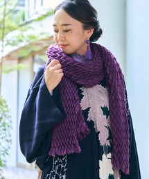 即購入可能❤️ ルイヴィトン　２枚重ね　ショール　ストール　マフラー　紫　パープル 即購入可能❤️ ルイヴィトン 2枚重ね ショール ストール