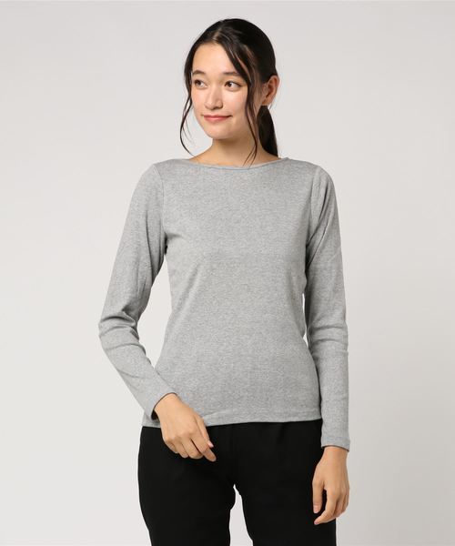 LOWRYS FARM（ローリーズファーム）の「フライスプルオーバー　814076（Tシャツ/カットソー・レディース・オフホワイト/ホワイト×ブラック/ブラック/グレー/グリーン・MEDIUM/LARGE）」の11枚目の写真