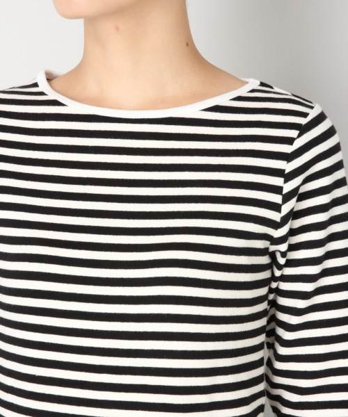 LOWRYS FARM（ローリーズファーム）の「フライスプルオーバー　814076（Tシャツ/カットソー・レディース・オフホワイト/ホワイト×ブラック/ブラック/グレー/グリーン・MEDIUM/LARGE）」の12枚目の写真