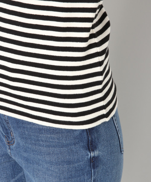 LOWRYS FARM（ローリーズファーム）の「フライスプルオーバー　814076（Tシャツ/カットソー・レディース・オフホワイト/ホワイト×ブラック/ブラック/グレー/グリーン・MEDIUM/LARGE）」の15枚目の写真