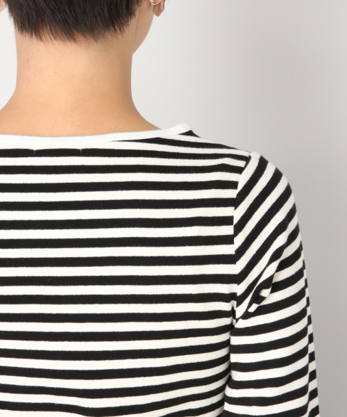 LOWRYS FARM（ローリーズファーム）の「フライスプルオーバー　814076（Tシャツ/カットソー・レディース・オフホワイト/ホワイト×ブラック/ブラック/グレー/グリーン・MEDIUM/LARGE）」の16枚目の写真