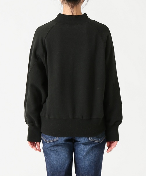 JOURNAL STANDARD relume(ジャーナルスタンダード レリューム)の「ソフトエアーウラケ モックネックスウェット(スウェット・レディース・キナリ/ブラック/カーキ・FREE)」の13枚目の写真