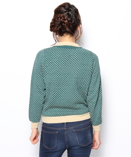 Kastane（カスタネ）の「【Kastane】襟付きニットPO（ニット/セーター・レディース・ネイビー/ミント・FREE）」の5枚目の写真