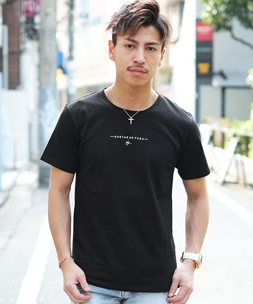 GOSTAR DE FUGA（ゴスタール ジフーガ）の「リフレクター英字プリント半袖カットソー/半袖Tシャツ（Tシャツ/カットソー・メンズ・ホワイト/ブラック・M/L）」の11枚目の写真