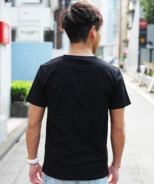 GOSTAR DE FUGA（ゴスタール ジフーガ）の「リフレクター英字プリント半袖カットソー/半袖Tシャツ（Tシャツ/カットソー・メンズ・ホワイト/ブラック・M/L）」の9枚目の写真