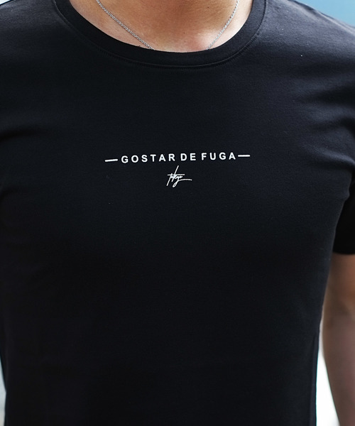 GOSTAR DE FUGA（ゴスタール ジフーガ）の「リフレクター英字プリント半袖カットソー/半袖Tシャツ（Tシャツ/カットソー・メンズ・ホワイト/ブラック・M/L）」の8枚目の写真