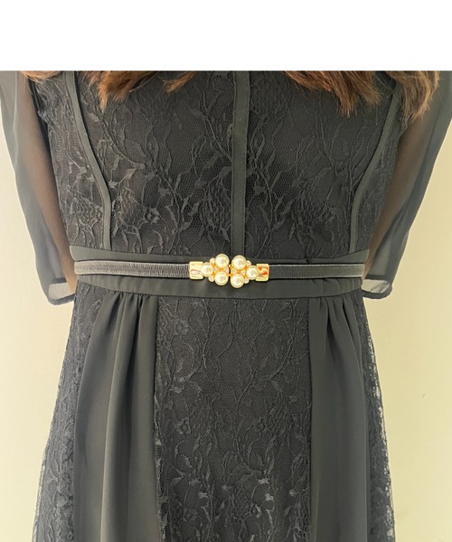 Cupid Heart（キューピッドハート）の「【Cupid Heart】結婚式ベルト パールモチーフベルト（ベルト・レディース・ブラック/ベージュ/ネイビー/ワインレッド/アイボリー・MEDIUM）」の13枚目の写真