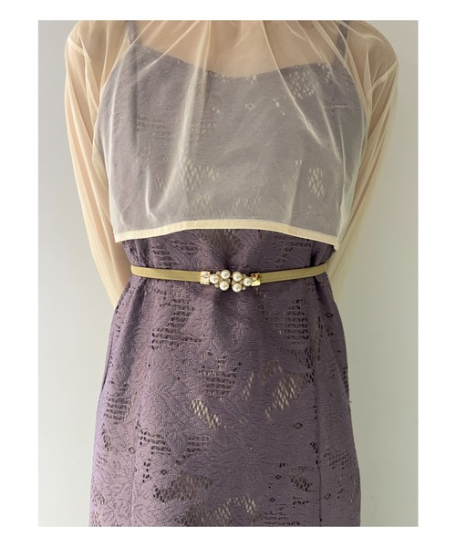 Cupid Heart（キューピッドハート）の「【Cupid Heart】結婚式ベルト パールモチーフベルト（ベルト・レディース・ブラック/ベージュ/ネイビー/ワインレッド/アイボリー・MEDIUM）」の12枚目の写真