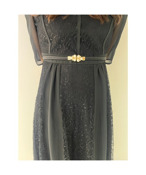 Cupid Heart（キューピッドハート）の「【Cupid Heart】結婚式ベルト パールモチーフベルト（ベルト・レディース・ブラック/ベージュ/ネイビー/ワインレッド/アイボリー・MEDIUM）」の9枚目の写真