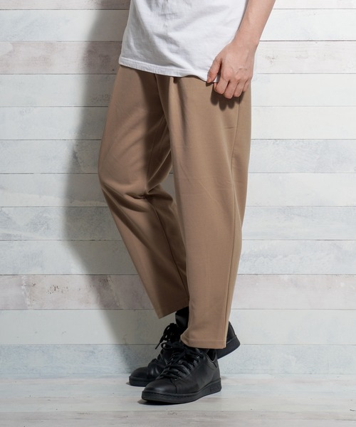 Bling Leads（ブリングリーズ）の「【Bk】梨地 アンクルワイドテーパードパンツ（スラックス・メンズ・ブラック/ベージュ/ネイビー/ブラウン/チャコールグレー/ミント/ライトベージュ/グレイッシュベージュ/ブルー/ライトグレー/グレー系・MEDIUM/LARGE）」の6枚目の写真