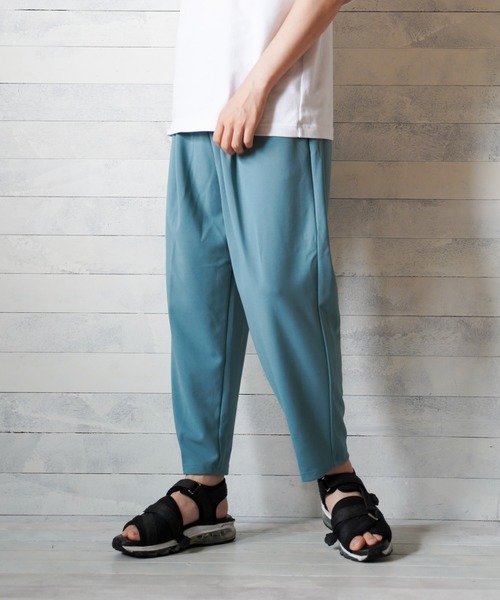 Bling Leads（ブリングリーズ）の「【Bk】梨地 アンクルワイドテーパードパンツ（スラックス・メンズ・ブラック/ベージュ/ネイビー/ブラウン/チャコールグレー/ミント/ライトベージュ/グレイッシュベージュ/ブルー/ライトグレー/グレー系・MEDIUM/LARGE）」の9枚目の写真