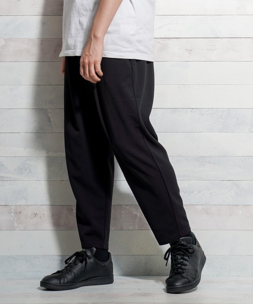 Bling Leads（ブリングリーズ）の「【Bk】梨地 アンクルワイドテーパードパンツ（スラックス・メンズ・ブラック/ベージュ/ネイビー/ブラウン/チャコールグレー/ミント/ライトベージュ/グレイッシュベージュ/ブルー/ライトグレー/グレー系・MEDIUM/LARGE）」の12枚目の写真