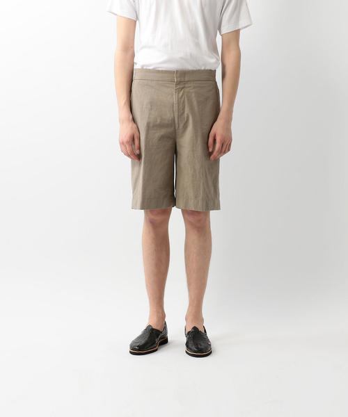 Steven Alan（スティーブンアラン）の「＜Steven Alan＞ C/L TYPEWRITER SHORT PANTS-BOLD/ショートパンツ（その他パンツ・メンズ・ベージュ/ブラック・LARGE/MEDIUM/X-LARGE/SMALL）」の7枚目の写真