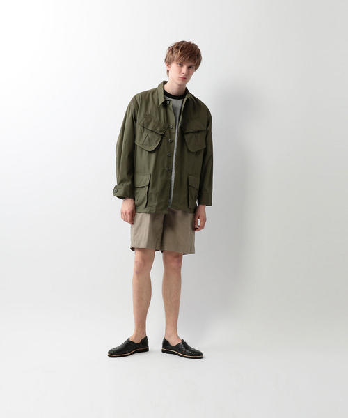 Steven Alan（スティーブンアラン）の「＜Steven Alan＞ C/L TYPEWRITER SHORT PANTS-BOLD/ショートパンツ（その他パンツ・メンズ・ベージュ/ブラック・LARGE/MEDIUM/X-LARGE/SMALL）」の9枚目の写真