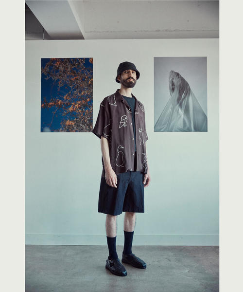 Steven Alan（スティーブンアラン）の「＜Steven Alan＞ C/L TYPEWRITER SHORT PANTS-BOLD/ショートパンツ（その他パンツ・メンズ・ベージュ/ブラック・LARGE/MEDIUM/X-LARGE/SMALL）」の15枚目の写真