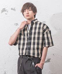ブリティッシュチェックビックシャツ/半袖