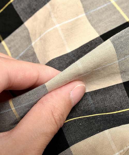 MinoriTY（マイノリティ）の「ブリティッシュチェックビックシャツ/半袖（シャツ/ブラウス・メンズ・ベージュ/グレー・M/L）」の11枚目の写真