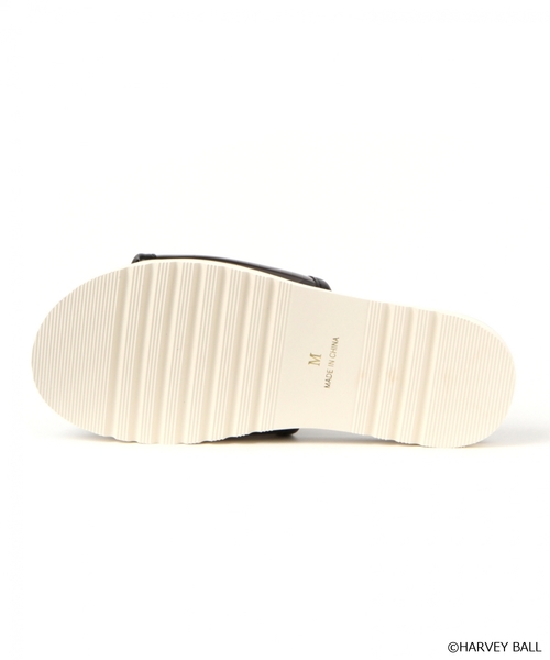 niko and...（ニコアンド）の「【スマイル】コラボサンダル（サンダル・レディース・ブラック/ナチュラル・MEDIUM/LARGE）」の6枚目の写真