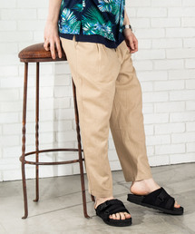 WEGO/麻レーヨンリラックスパンツ