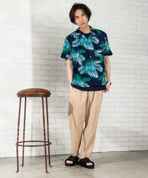 WEGO(ウィゴー)の「WEGO/麻レーヨンリラックスパンツ(スラックス・メンズ・ブラック/ベージュ/ネイビー・SMALL/MEDIUM/LARGE)」の12枚目の写真