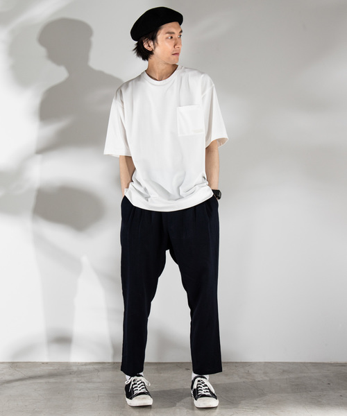 WEGO(ウィゴー)の「WEGO/麻レーヨンリラックスパンツ(スラックス・メンズ・ブラック/ベージュ/ネイビー・SMALL/MEDIUM/LARGE)」の16枚目の写真