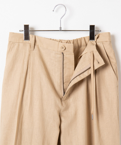 WEGO(ウィゴー)の「WEGO/麻レーヨンリラックスパンツ(スラックス・メンズ・ブラック/ベージュ/ネイビー・SMALL/MEDIUM/LARGE)」の15枚目の写真