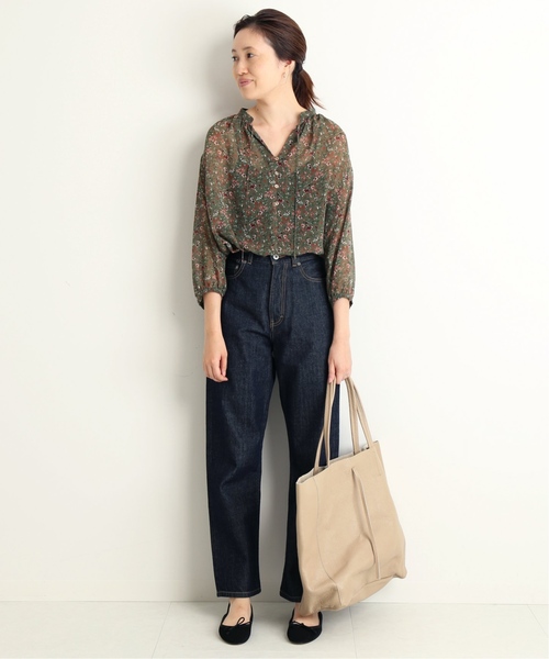 SLOBE IENA(スローブイエナ)の「LE DENIM ストレートデニムパンツ◆(デニムパンツ・レディース・ネイビー/ブルー系その他・40/38/36/34)」の3枚目の写真