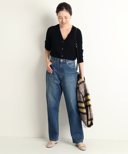 SLOBE IENA(スローブイエナ)の「LE DENIM ストレートデニムパンツ◆(デニムパンツ・レディース・ネイビー/ブルー系その他・40/38/36/34)」の9枚目の写真