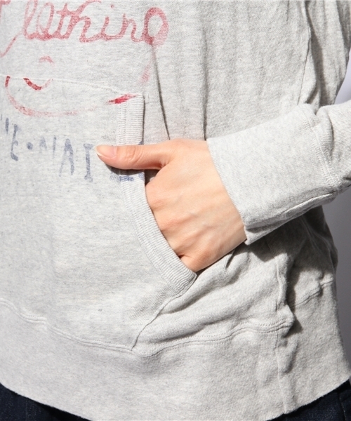 goa(ゴア)の「グランコットガーゼ天竺プルオーバーPK(Tシャツ/カットソー・レディース・キナリ/グレー/ネイビー・FREE)」の8枚目の写真