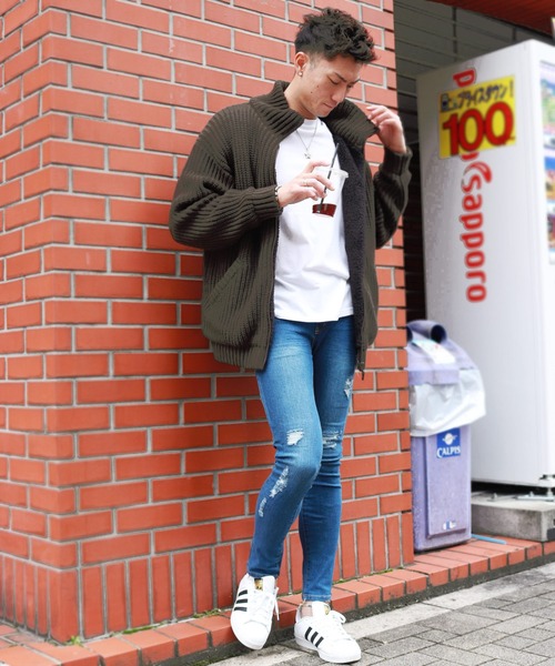 WESTSEA(ウエストシー)の「裏ボアフリース 3G片畦 フルジップハイ ジャケット(パーカー・メンズ・ブラック/ブラウン/モカ/ダークブラウン/テラコッタ/ネイビー・M/L/XL)」の11枚目の写真