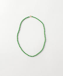 ＜TOILE＞GLASS BEADS NECKLACE CLEAR/ネックレス TOILE＞GLASS BEADS NECKLACE BEIGE/ネックレス