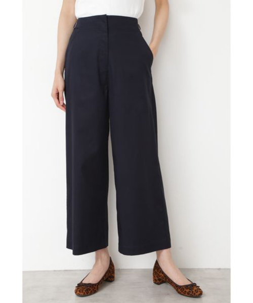 NATURAL BEAUTY BASIC（ナチュラルビューティーベーシック）の「[接触冷感]コットンテンセルグルカパンツ（その他パンツ・レディース・ベージュ/ネイビー/カーキ・SMALL/MEDIUM/X-SMALL）」の11枚目の写真