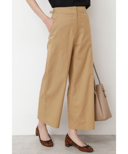 NATURAL BEAUTY BASIC（ナチュラルビューティーベーシック）の「[接触冷感]コットンテンセルグルカパンツ（その他パンツ・レディース・ベージュ/ネイビー/カーキ・SMALL/MEDIUM/X-SMALL）」の16枚目の写真