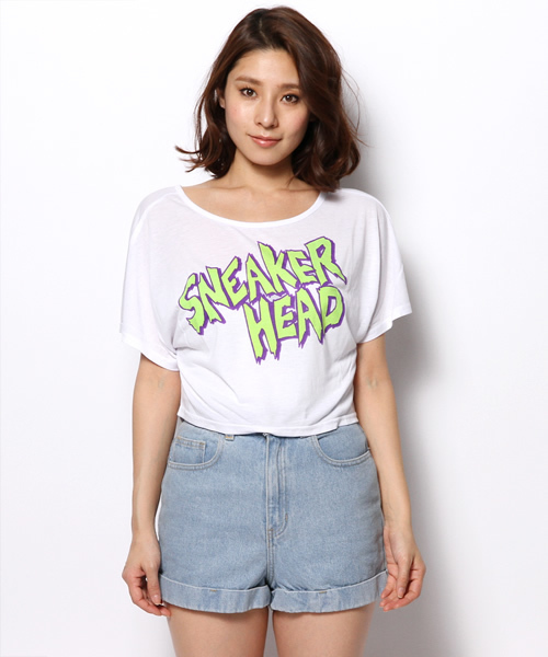 DANCE LB-03（ダンス エルビー・ゼロスリー）の「SNEAKER　Tシャツ（Tシャツ/カットソー・レディース・ホワイト系/ブラック系/イエロー系・FREE）」の6枚目の写真