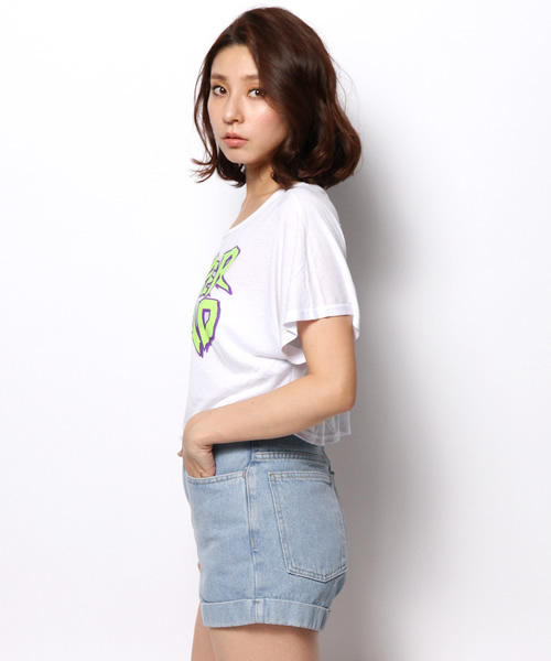 DANCE LB-03（ダンス エルビー・ゼロスリー）の「SNEAKER　Tシャツ（Tシャツ/カットソー・レディース・ホワイト系/ブラック系/イエロー系・FREE）」の7枚目の写真