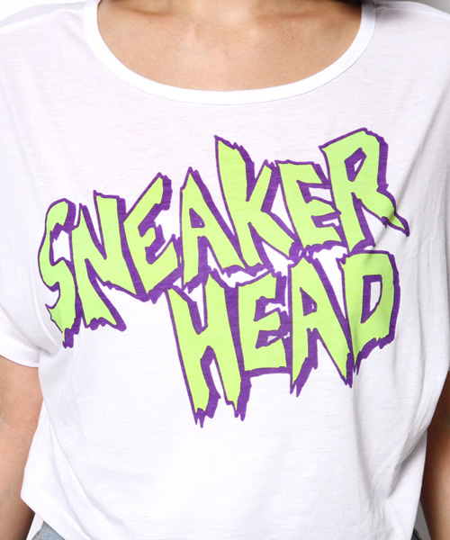DANCE LB-03（ダンス エルビー・ゼロスリー）の「SNEAKER　Tシャツ（Tシャツ/カットソー・レディース・ホワイト系/ブラック系/イエロー系・FREE）」の4枚目の写真