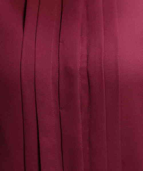 NARACAMICIE（ナラカミーチェ）の「ジョーゼットクルーネック長袖ブラウス（シャツ/ブラウス・レディース・ブラック/パープル/ボルドー・SMALL/MEDIUM/LARGE）」の15枚目の写真