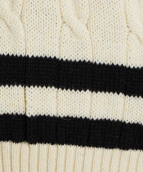 Oldderby Knitwear（オールダービーニットウェア）の「[オールドダービーニットウェア] SC OLDDERBY KNITWEAR チルデンニット（ニット/セーター・メンズ・グレー/ナチュラル・MEDIUM/LARGE）」の6枚目の写真