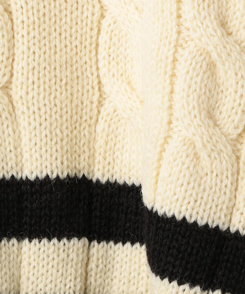 Oldderby Knitwear（オールダービーニットウェア）の「[オールドダービーニットウェア] SC OLDDERBY KNITWEAR チルデンニット（ニット/セーター・メンズ・グレー/ナチュラル・MEDIUM/LARGE）」の16枚目の写真