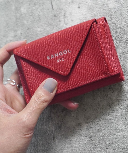 KANGOL(カンゴール)の「【 KANGOL / カンゴール 】 レザー ミニ ウォレット(財布)」|レッド