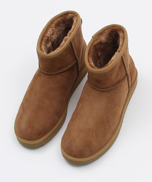 coen（コーエン）の「スエードムートンブーツ（ブーツ・メンズ・ベージュ/ブラック/ダークブラウン・LARGE/MEDIUM/SMALL）」の3枚目の写真