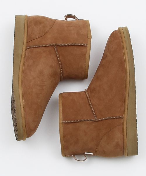 coen（コーエン）の「スエードムートンブーツ（ブーツ・メンズ・ベージュ/ブラック/ダークブラウン・LARGE/MEDIUM/SMALL）」の5枚目の写真