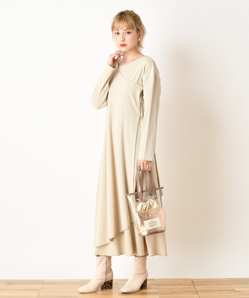 one after another NICE CLAUP(ワンアフターアナザーナイスクラップ)の「袈裟ワンピース(ワンピース・レディース・カーキ/アイボリー/モカ・FREE)」の22枚目の写真