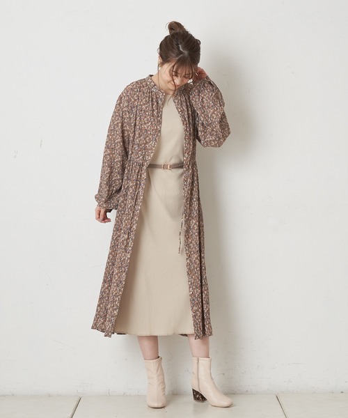 one after another NICE CLAUP(ワンアフターアナザーナイスクラップ)の「袈裟ワンピース(ワンピース・レディース・カーキ/アイボリー/モカ・FREE)」の17枚目の写真