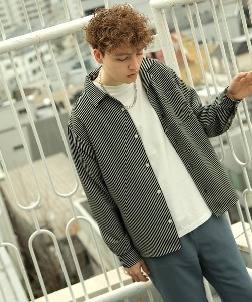 NILWAY(ニルウェイ)の「イージーケアポリトロバックスリットオープンカラーシャツ(シャツ/ブラウス・メンズ・ホワイト/チャコールグレー/ブラック/ベージュ/ブラウン/ブルー/ブラック系その他/ベージュ系その他・MEDIUM/LARGE/X-LARGE)」の17枚目の写真