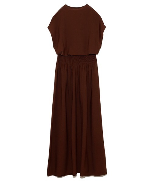 FRAY I.D（フレイアイディー）の「ローウエストタックニットワンピース  