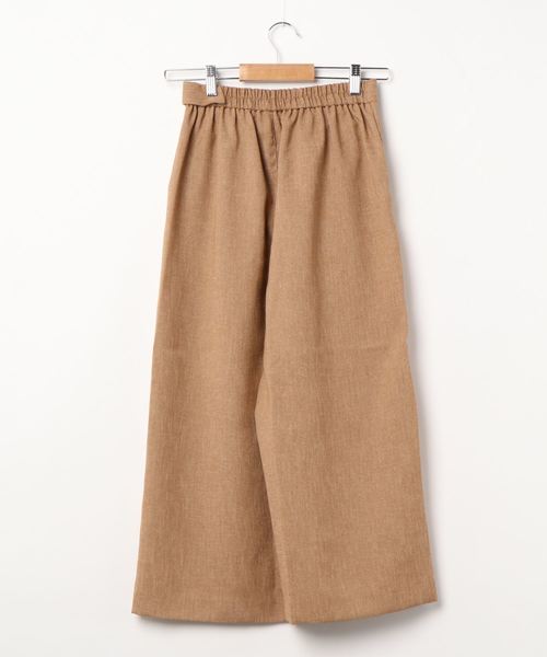 BELLUNA PLUS(ベルーナ)の「麻調合繊ベルト使いワイドパンツ股下55cm(その他パンツ・レディース・オフホワイト/ブラウン/ベージュ/ネイビー/オリーブ/サンドベージュ・X-LARGE/SMALL/MEDIUM/LARGE)」の19枚目の写真